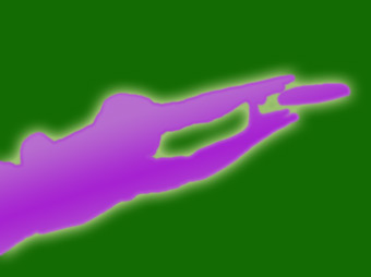 Silhouetted diving player