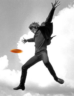 George Harrison going for the disc