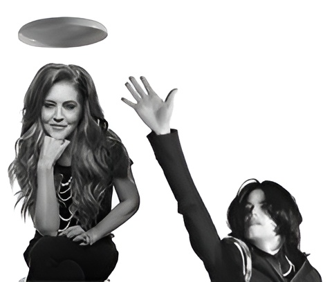 Lisa Marie Presley and Michael Jackson